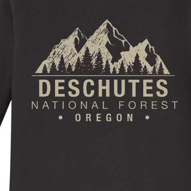 Deschutes National Forest Oregon Baby Long Sleeve Bodysuit