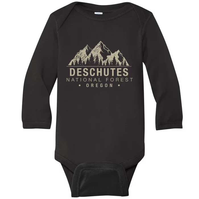 Deschutes National Forest Oregon Baby Long Sleeve Bodysuit