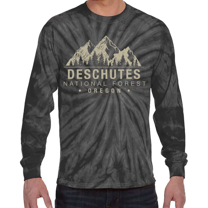 Deschutes National Forest Oregon Tie-Dye Long Sleeve Shirt