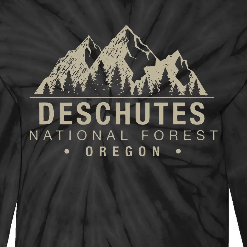 Deschutes National Forest Oregon Tie-Dye Long Sleeve Shirt