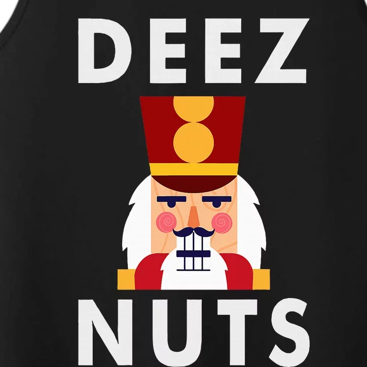 Deez Nuts Funny Christmas Nutcracker Performance Tank