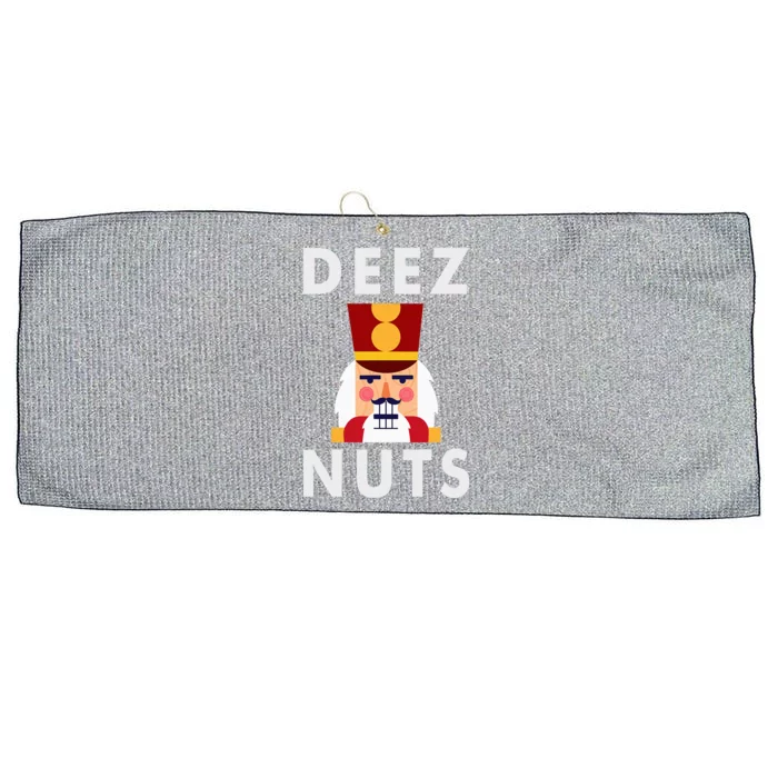 Deez Nuts Funny Christmas Nutcracker Large Microfiber Waffle Golf Towel