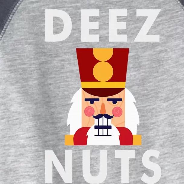 Deez Nuts Funny Christmas Nutcracker Toddler Fine Jersey T-Shirt