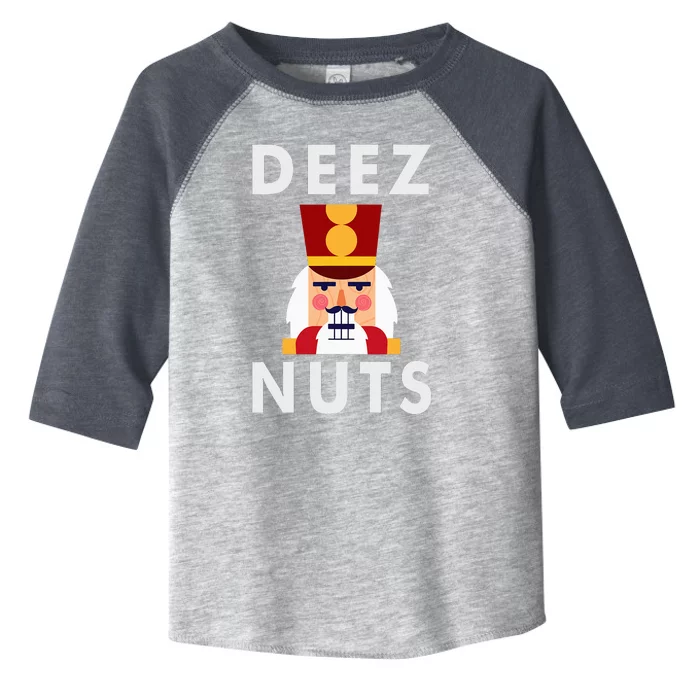 Deez Nuts Funny Christmas Nutcracker Toddler Fine Jersey T-Shirt