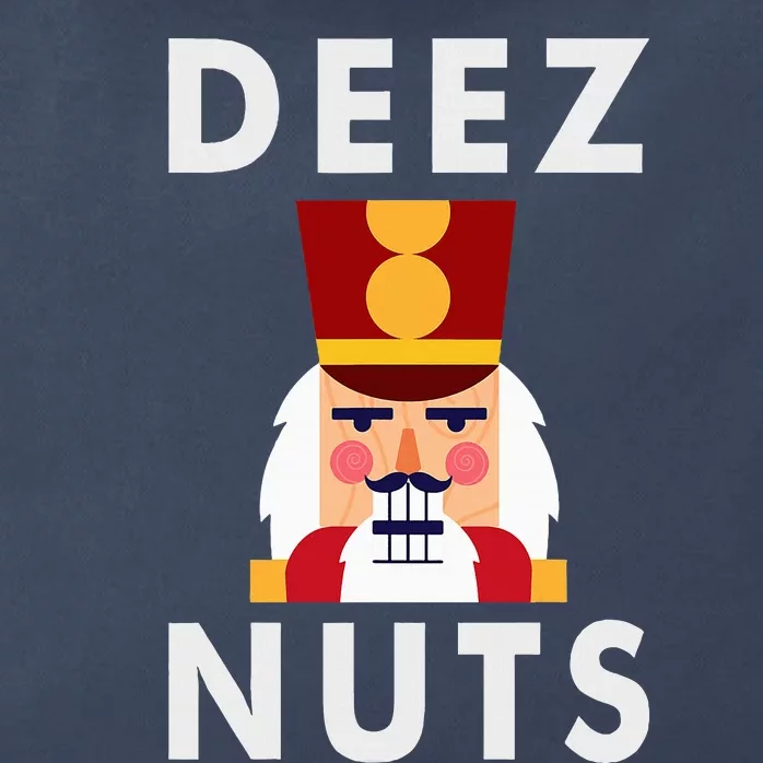 Deez Nuts Funny Christmas Nutcracker Zip Tote Bag