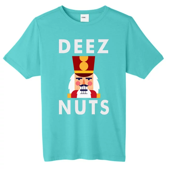 Deez Nuts Funny Christmas Nutcracker ChromaSoft Performance T-Shirt