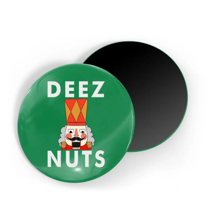 Deez Nuts Funny Christmas Nutcracker Magnet