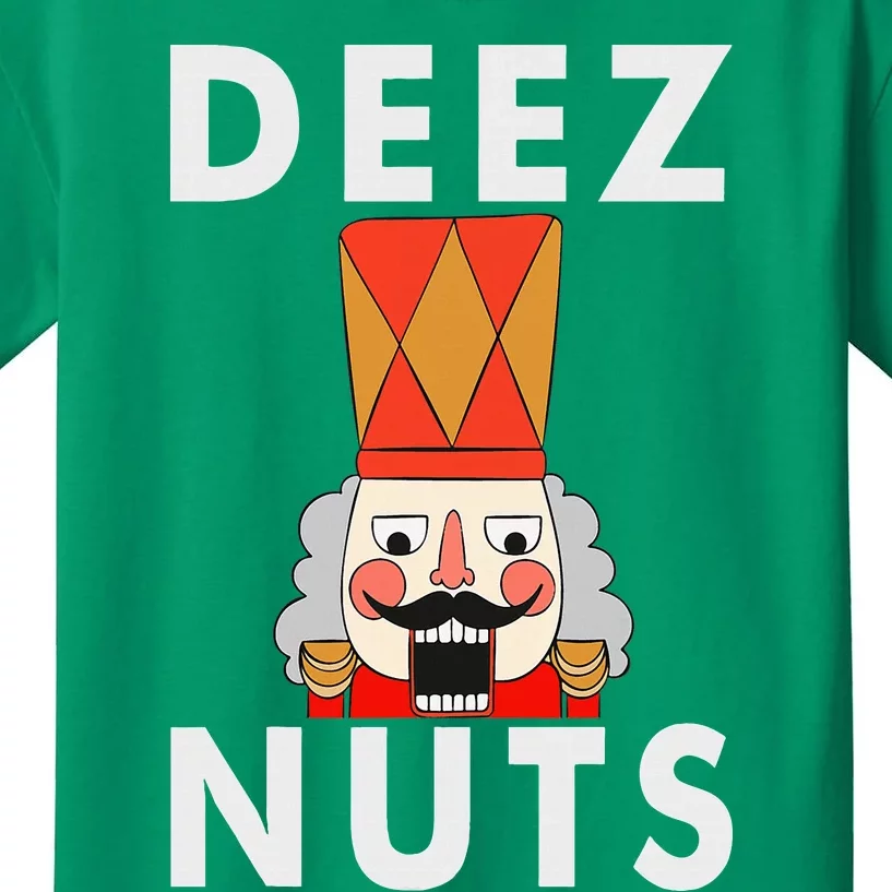 Deez Nuts Funny Christmas Nutcracker Kids T-Shirt