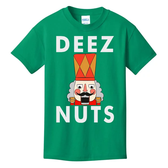 Deez Nuts Funny Christmas Nutcracker Kids T-Shirt