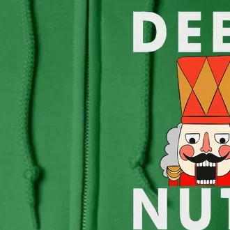 Deez Nuts Funny Christmas Nutcracker Full Zip Hoodie