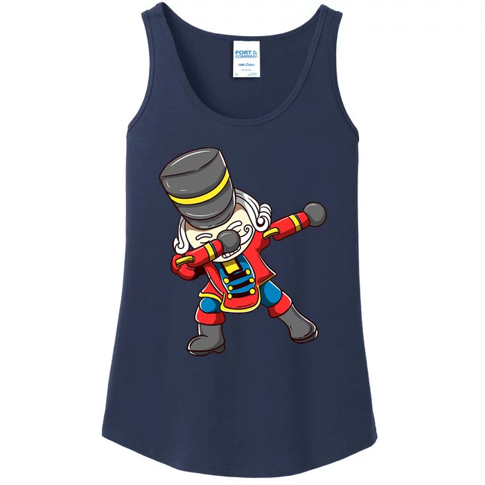 Dabbing Nutcracker Funny Christmas Lights Boys Ladies Essential Tank