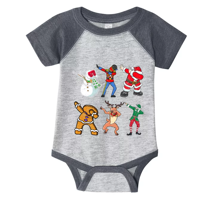 Dabbing Nutcracker Funny Dab Toy Soldier Christmas Infant Baby Jersey Bodysuit