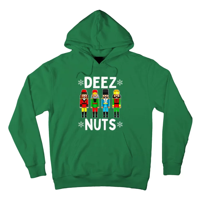 Deez Nuts Funny Nutcracker Christmas Meme Hoodie