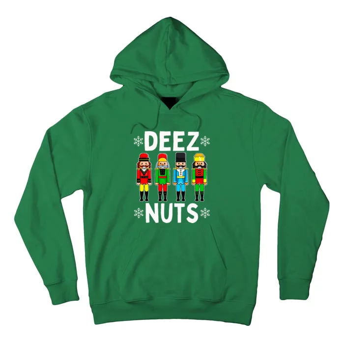 Deez Nuts Funny Nutcracker Christmas Meme Tall Hoodie