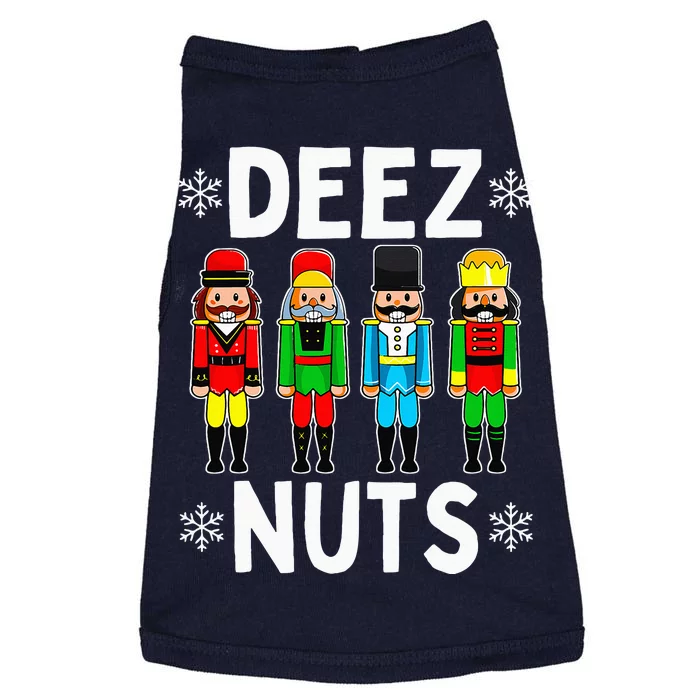 Deez Nuts Funny Nutcracker Christmas Meme Doggie Tank