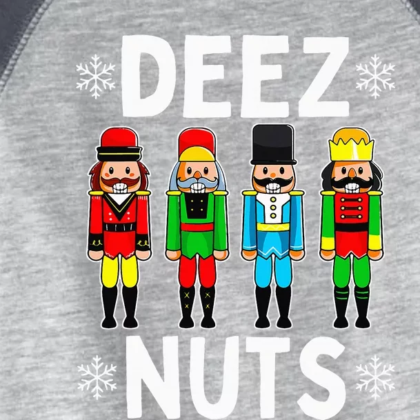 Deez Nuts Funny Nutcracker Christmas Meme Toddler Fine Jersey T-Shirt