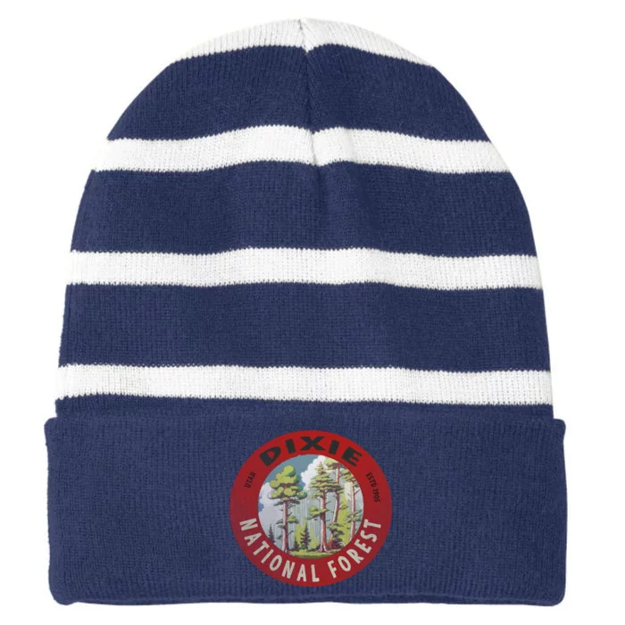 Dixie National Forest Utah Striped Beanie with Solid Band