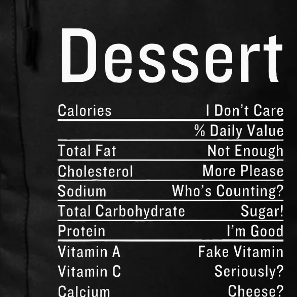 Dessert Nutrition Facts Thanksgiving Food Calories Daily Commute Backpack