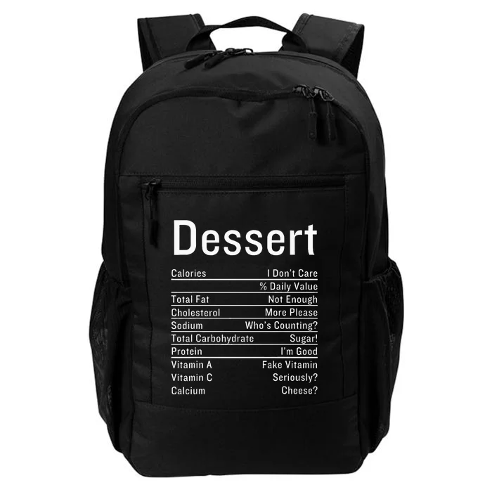 Dessert Nutrition Facts Thanksgiving Food Calories Daily Commute Backpack