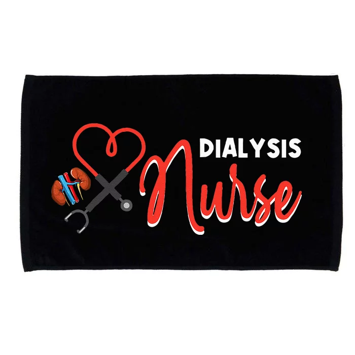 Dialysis Nurse Gifts For Technician Heart Nephrology Nursing Microfiber Hand Towel