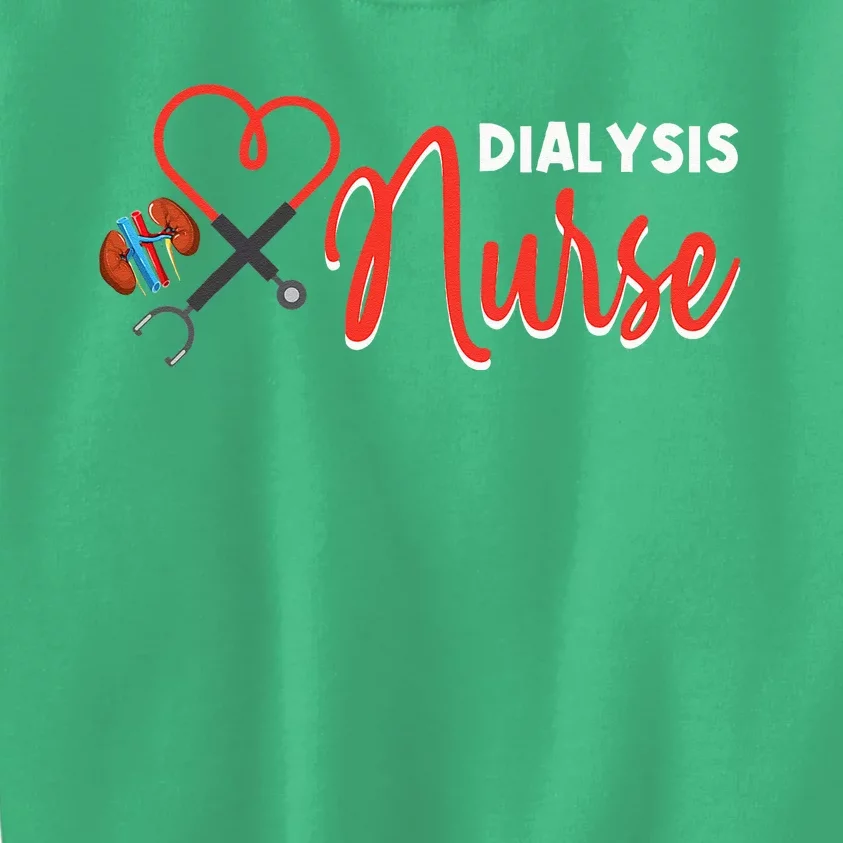 Dialysis Nurse Gifts For Technician Heart Nephrology Nursing Kids Sweatshirt