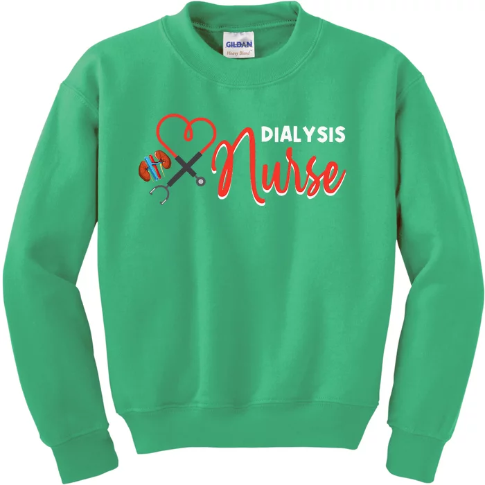 Dialysis Nurse Gifts For Technician Heart Nephrology Nursing Kids Sweatshirt