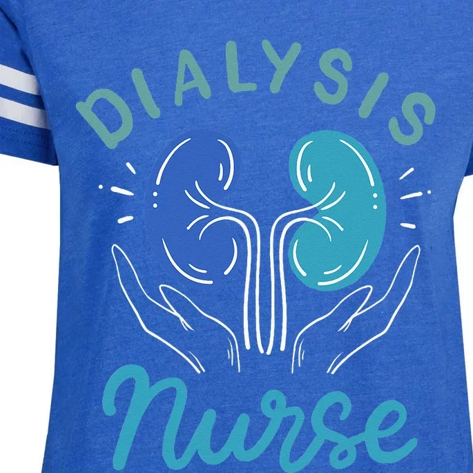 Dialysis Nurse Gifts Enza Ladies Jersey Football T-Shirt