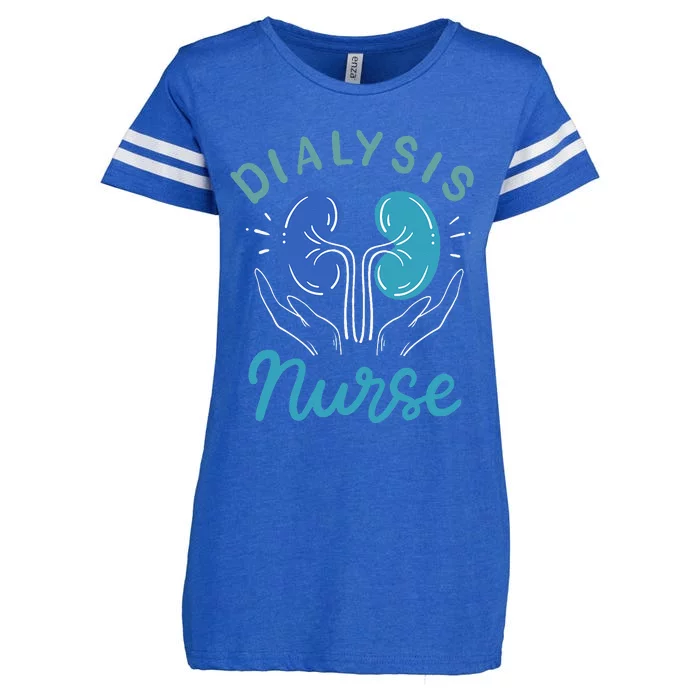 Dialysis Nurse Gifts Enza Ladies Jersey Football T-Shirt