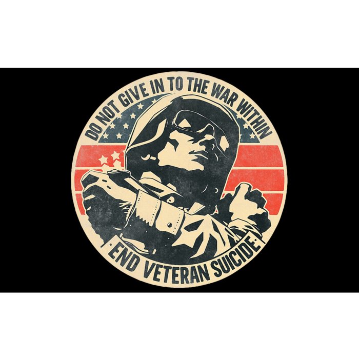 Do Not Give In To The War Within End Veteran Suicide Bumper Sticker