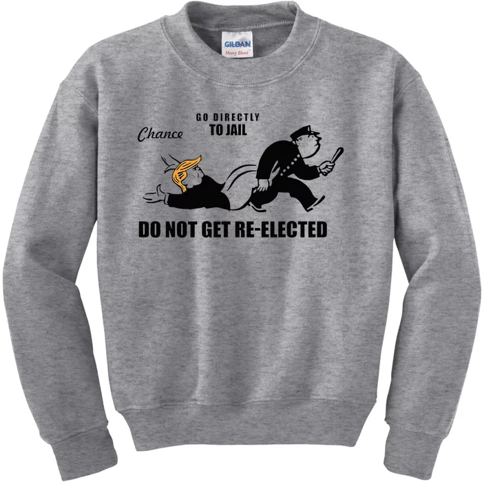 Do Not Get Reelected Chance Go Directly To Jail Kids Sweatshirt