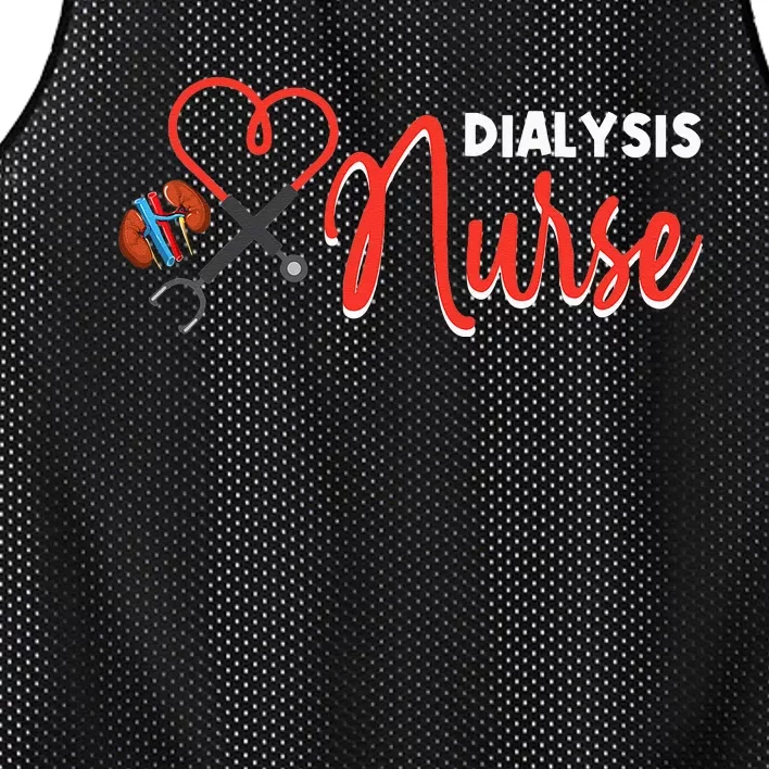 Dialysis Nurse Gifts for Technician Heart Nephrology Nursing Mesh Reversible Basketball Jersey Tank