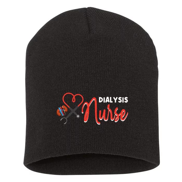 Dialysis Nurse Gifts for Technician Heart Nephrology Nursing Short Acrylic Beanie