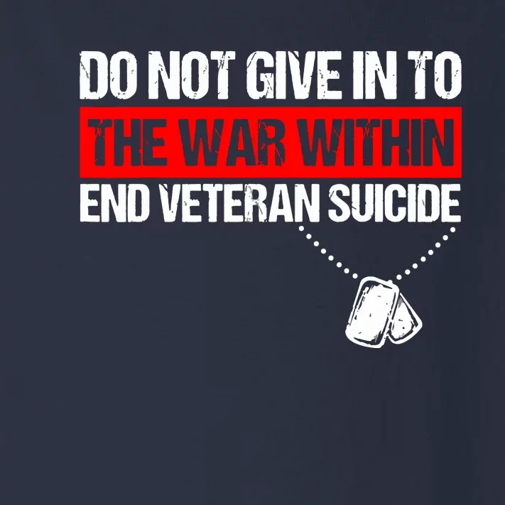 Do Not Give In To The War Within End Veteran Suicide Support Toddler Long Sleeve Shirt