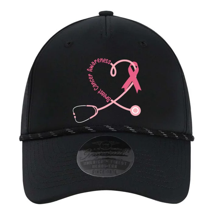 Doctor Nurse Heart Love Pink Ribbon Cute Breast Cancer Performance The Dyno Cap