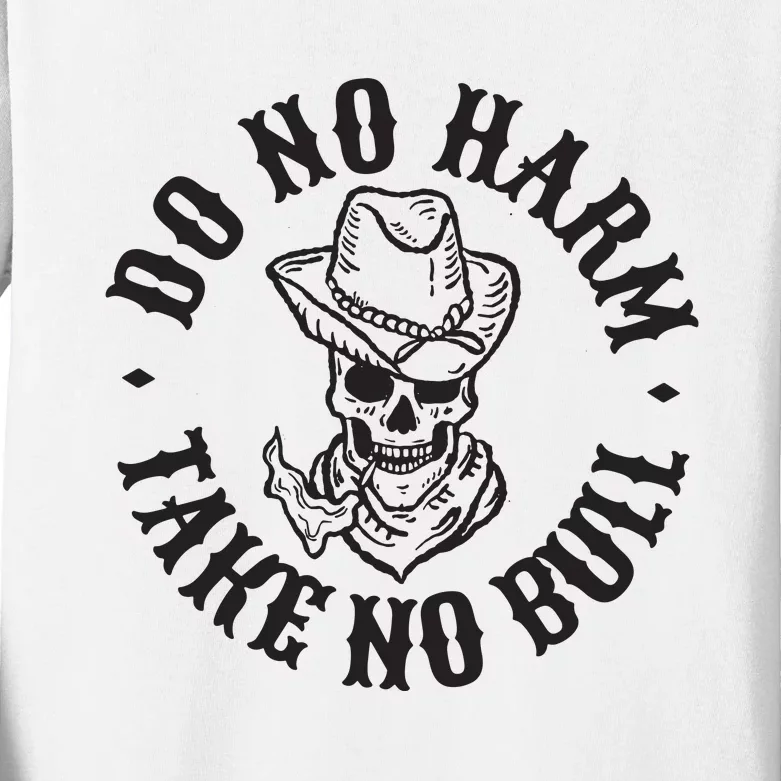 Do No Harm Western Kids Long Sleeve Shirt