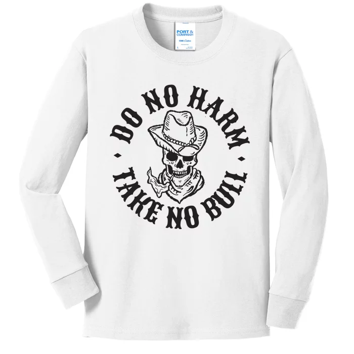 Do No Harm Western Kids Long Sleeve Shirt