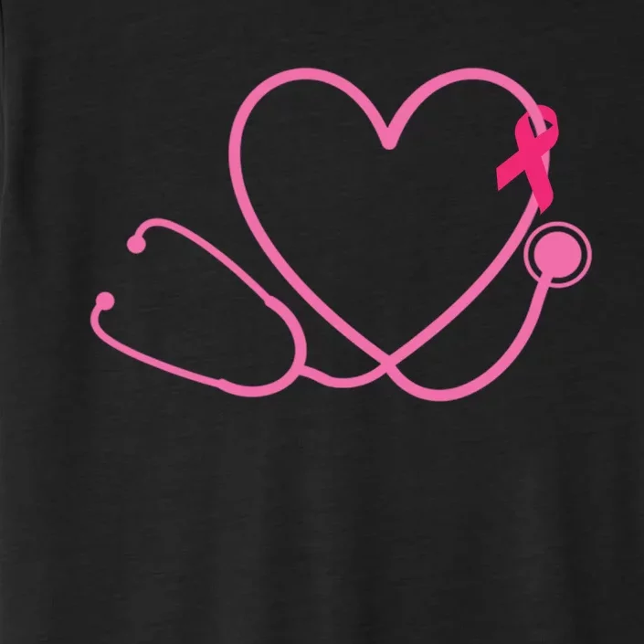 Doctor Nurse Heart Love Pink Ribbon Cute Breast Cancer ChromaSoft Performance T-Shirt