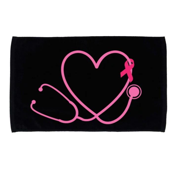 Doctor Nurse Heart Love Pink Ribbon Cute Breast Cancer Microfiber Hand Towel