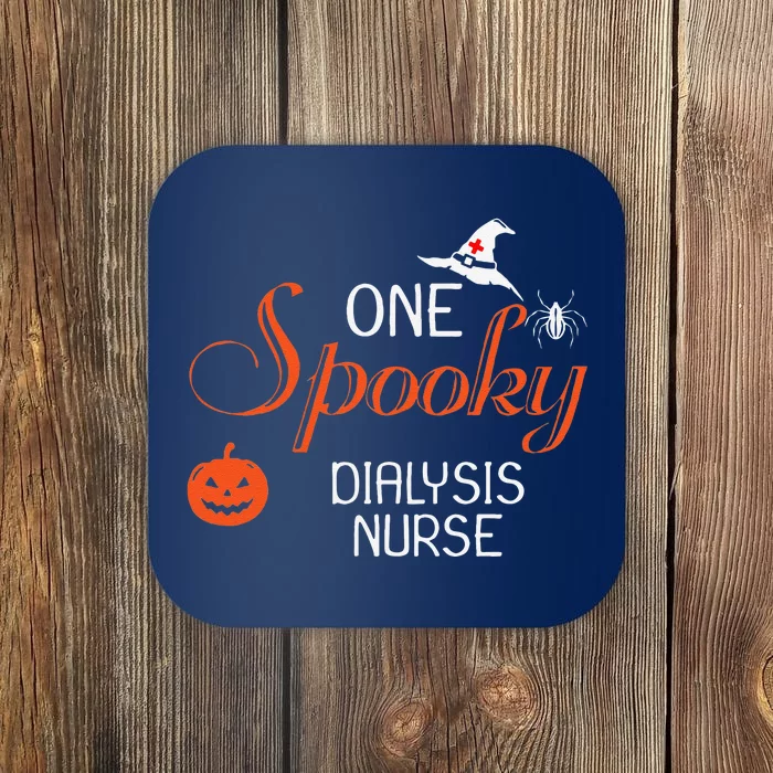 Dialysis Nurse Halloween Funny Spooky Gift Coaster