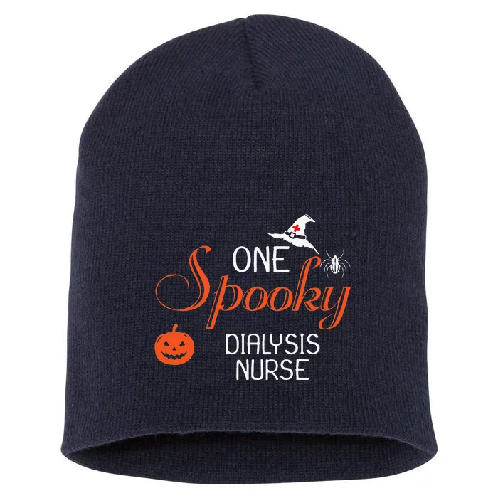 Dialysis Nurse Halloween Funny Spooky Gift Short Acrylic Beanie