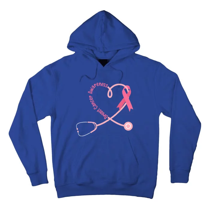 Doctor Nurse Heart Love Pink Ribbon Cute Breast Cancer Tall Hoodie