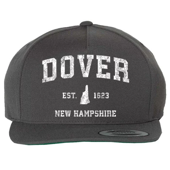 Dover New Hampshire Nh Vintage Athletic Sports Wool Snapback Cap