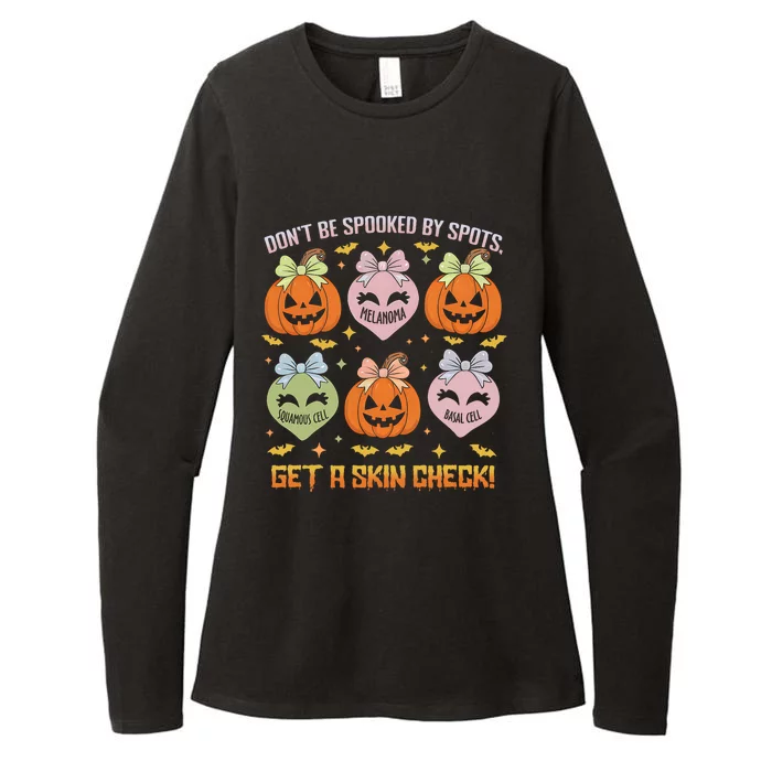 Dermatology Nurse Halloween Get A Skin Check Dermatologist Womens CVC Long Sleeve Shirt