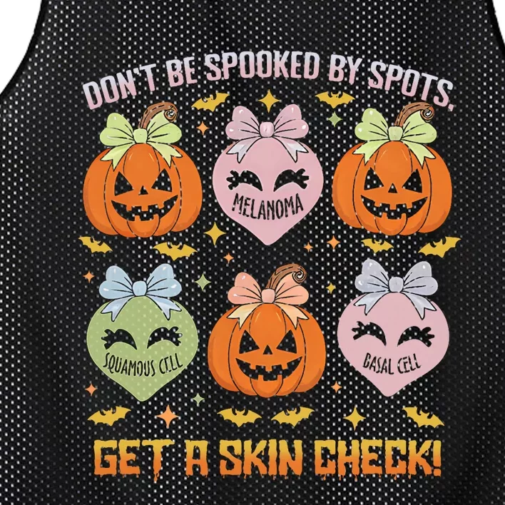 Dermatology Nurse Halloween Get A Skin Check Dermatologist Mesh Reversible Basketball Jersey Tank