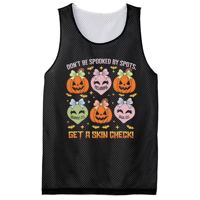 Dermatology Nurse Halloween Get A Skin Check Dermatologist Mesh Reversible Basketball Jersey Tank