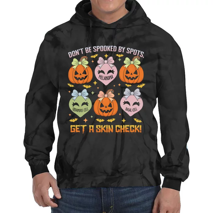 Dermatology Nurse Halloween Get A Skin Check Dermatologist Tie Dye Hoodie