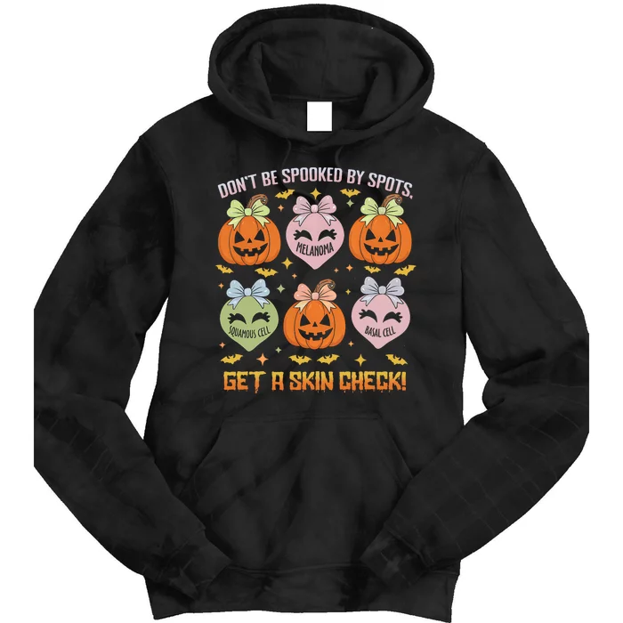 Dermatology Nurse Halloween Get A Skin Check Dermatologist Tie Dye Hoodie