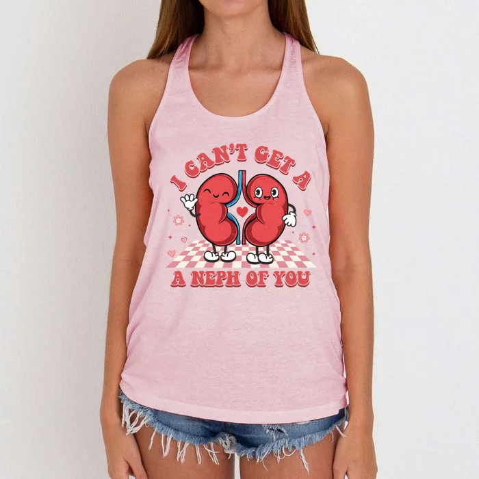 Dialysis Nurse I CanT Get A Neph Of You Rn Nurse For Mom Gift Women's Knotted Racerback Tank