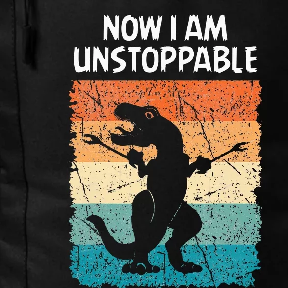 Dinosaur Now I Am Unstoppable Funny Trex Daily Commute Backpack