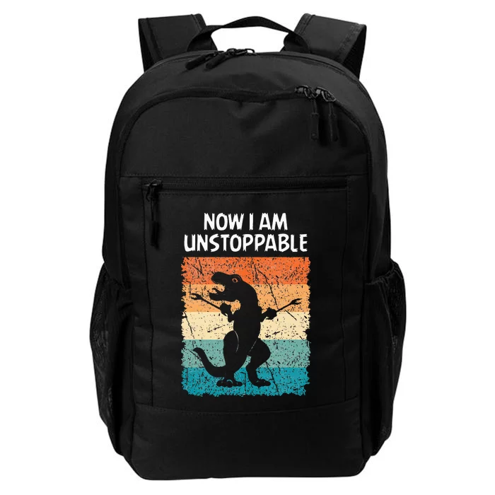 Dinosaur Now I Am Unstoppable Funny Trex Daily Commute Backpack